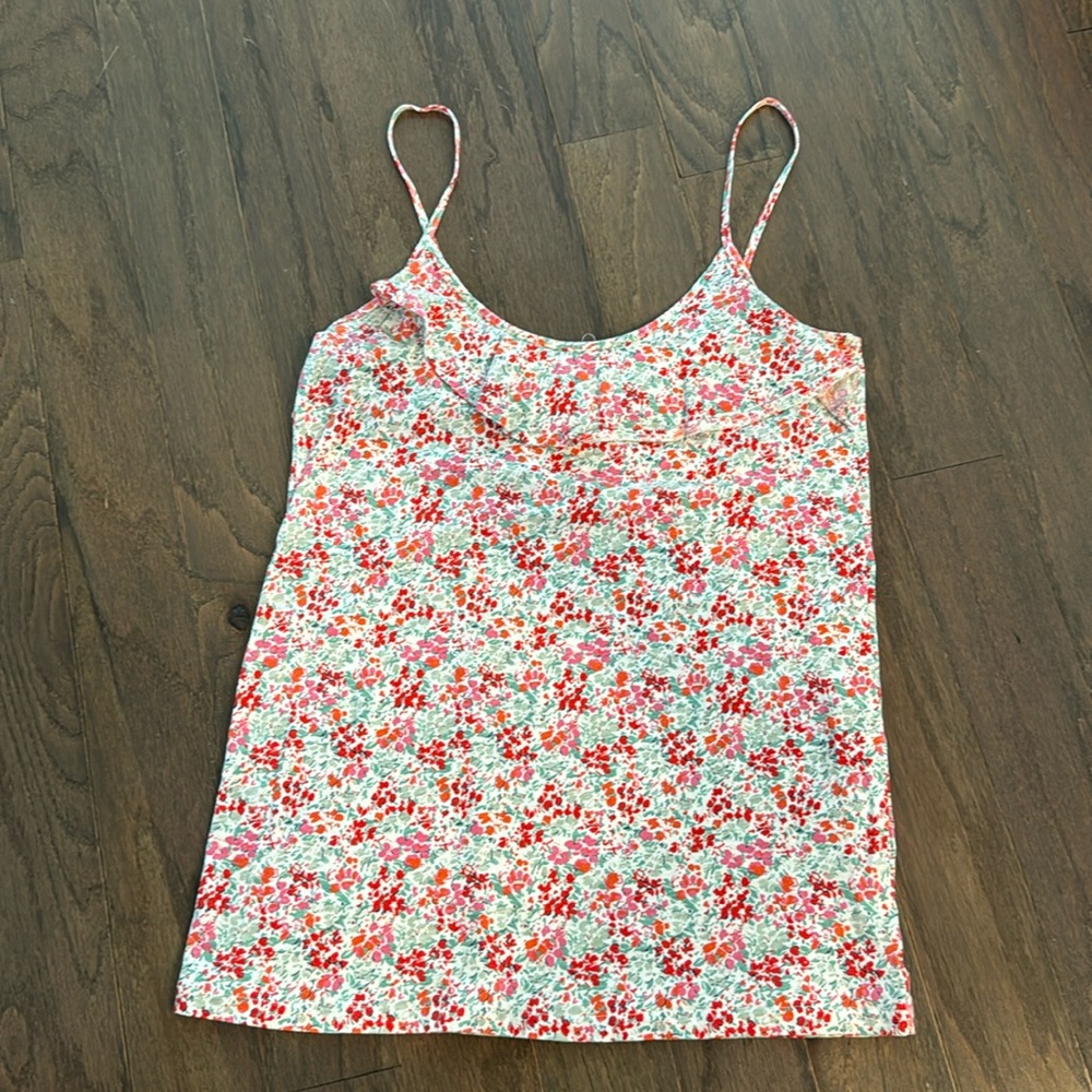 J. Crew floral tank top